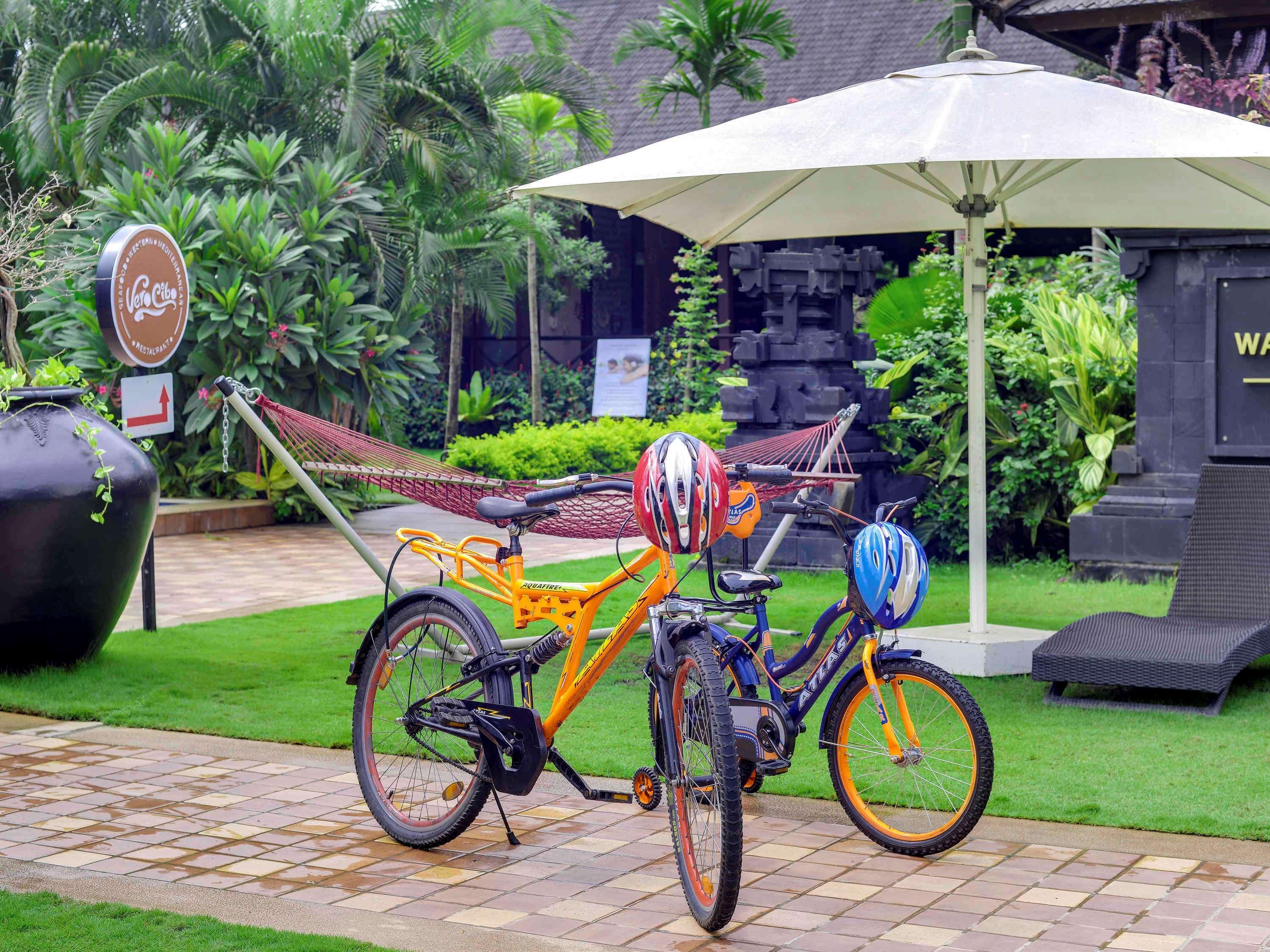 ノボテル ゴア リゾート&スパ アン アコーホテルズ ブランド カンドリム エクステリア 写真 Bicycle at the hotel